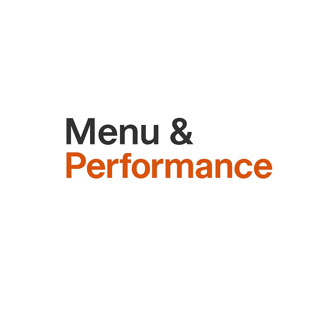 Menu & Performance - RevCheck