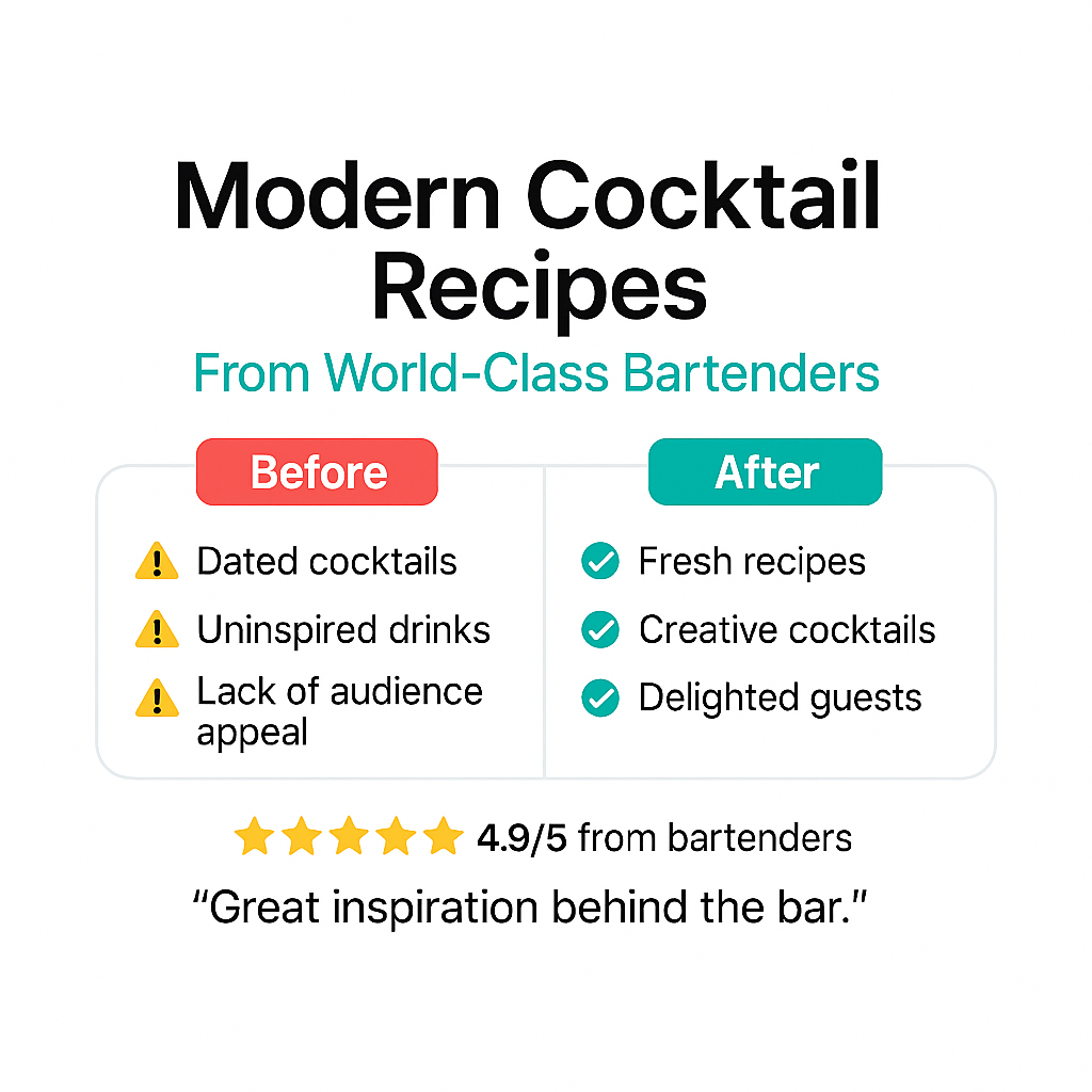50 Modern Classic Cocktail Recipes | Bartender Training Manual RevCheck