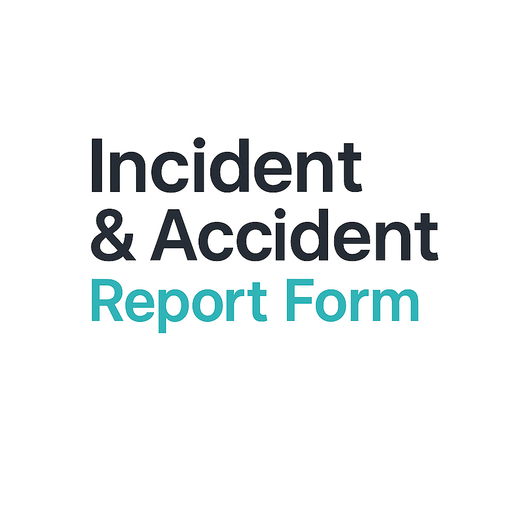 “Editable incident and accident report form for hospitality businesses, compliant with OSHA standards, covering staff and guest incidents.”